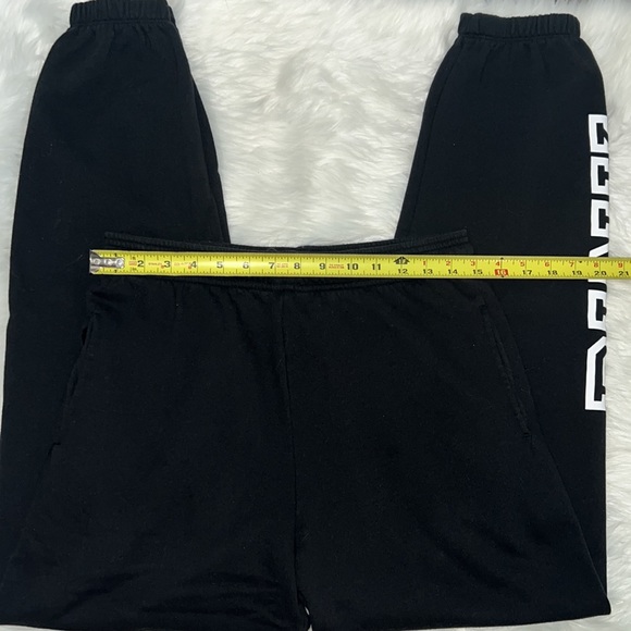 PINK EDL Everyday Lounge Campus pant BLACK block print XS EXTRA SMALL - Picture 4 of 15